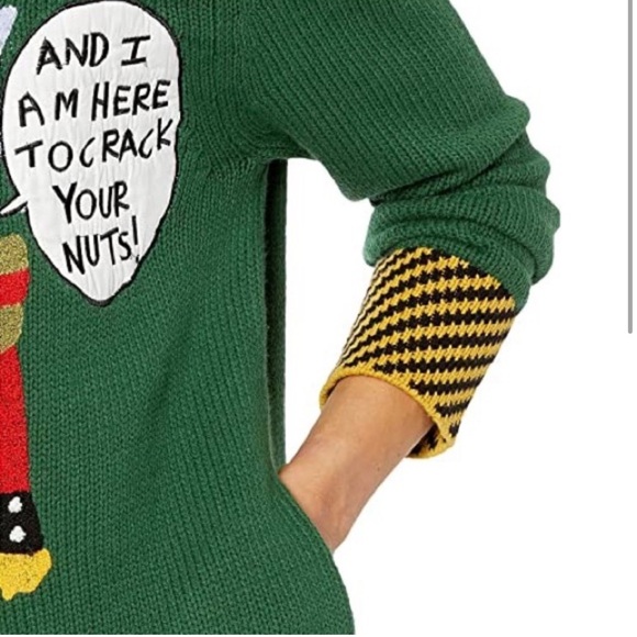 21. Dubgee Whoopi Goldberg Nutcracker Holiday Christmas Sweater NWT - Picture 9 of 16